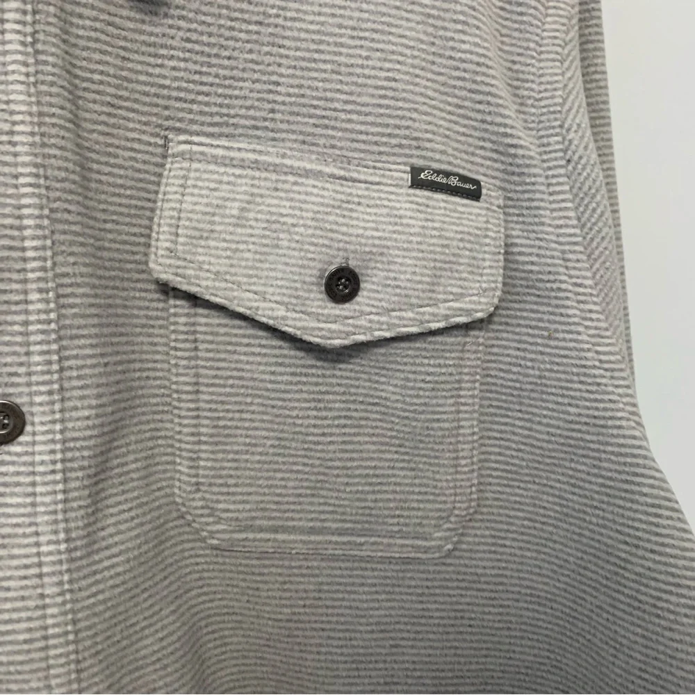 Men's Gray Button-Up Jacket Eddie Bauer - Picture 3 of 10